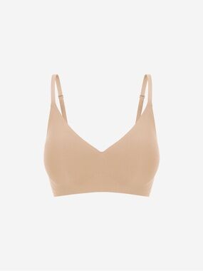 Verish Seamless Nude Wireless V-Neck Bra